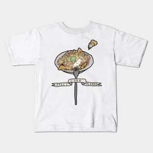 Nachos (spicy cornflakes) colored tattoo style Kids T-Shirt